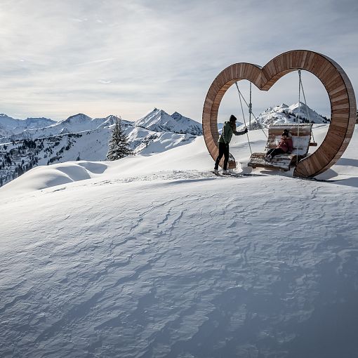 Schaukel am Kieserl im Winter